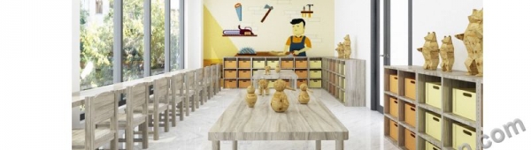 Hình ảnh thiết kế nội thất trường trường tiểu học Sunshine Maple Bear
