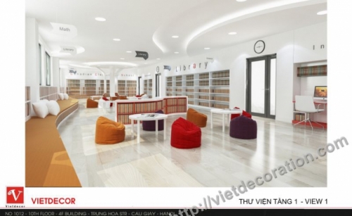 Thiết kế thi công nội thất trường tiểu học Sunshine Maple Bear